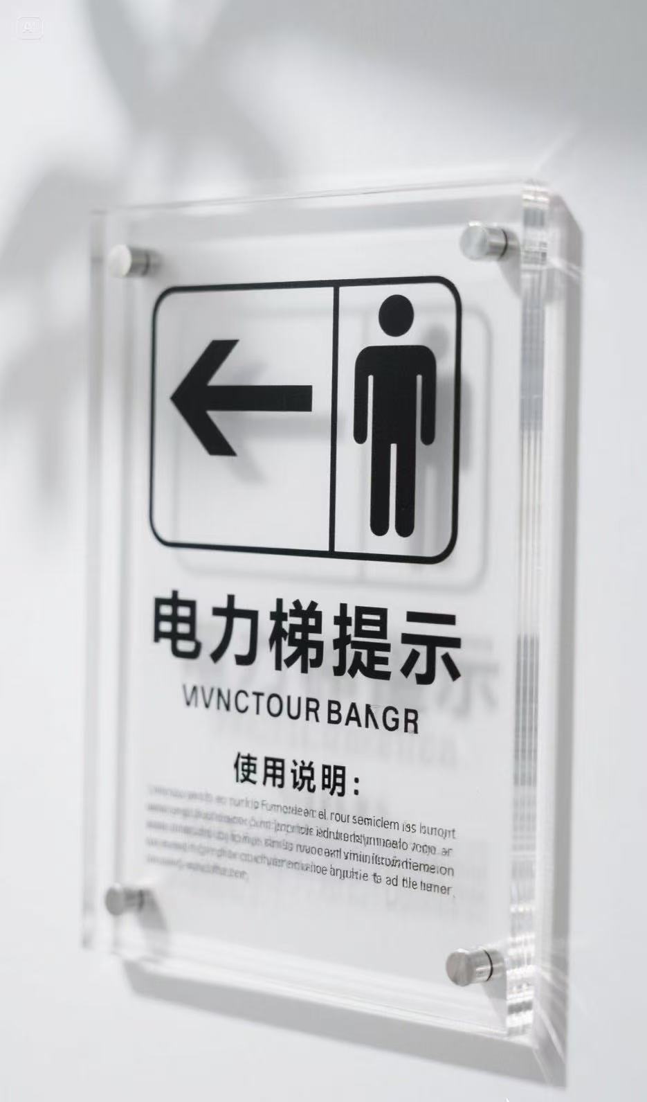 走廊楼层导视牌定制实拍图