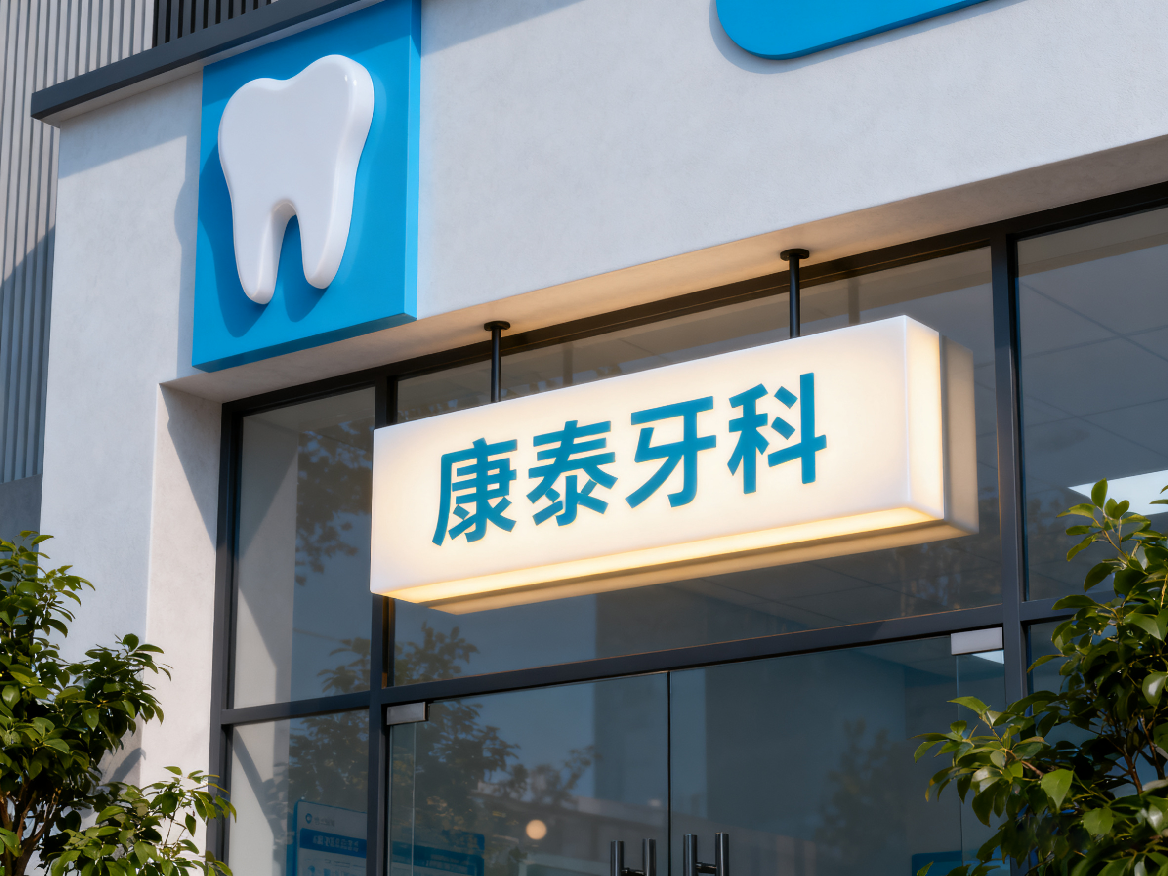 亚克力灯箱店铺门头效果图