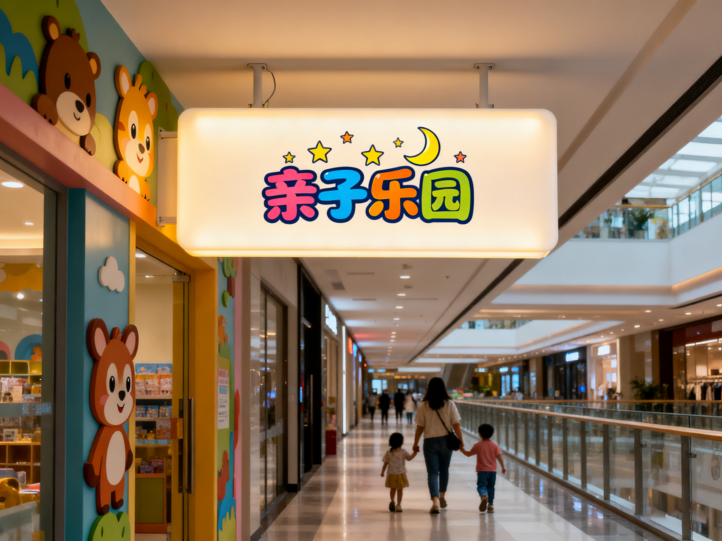 亚克力灯箱店铺门头效果图