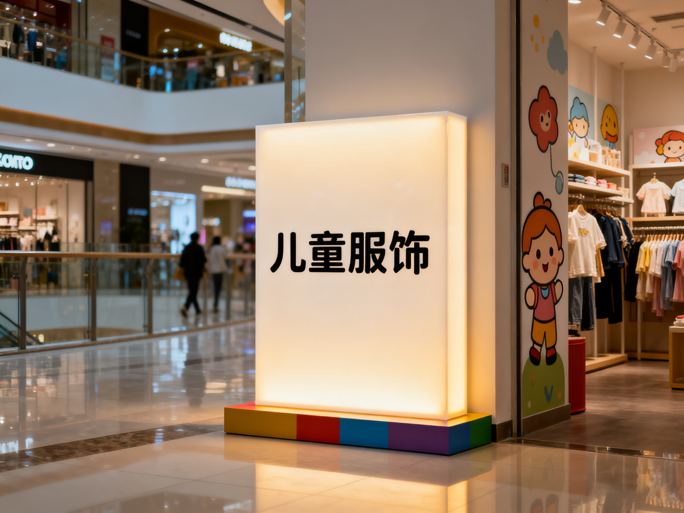 亚克力灯箱店铺门头效果图