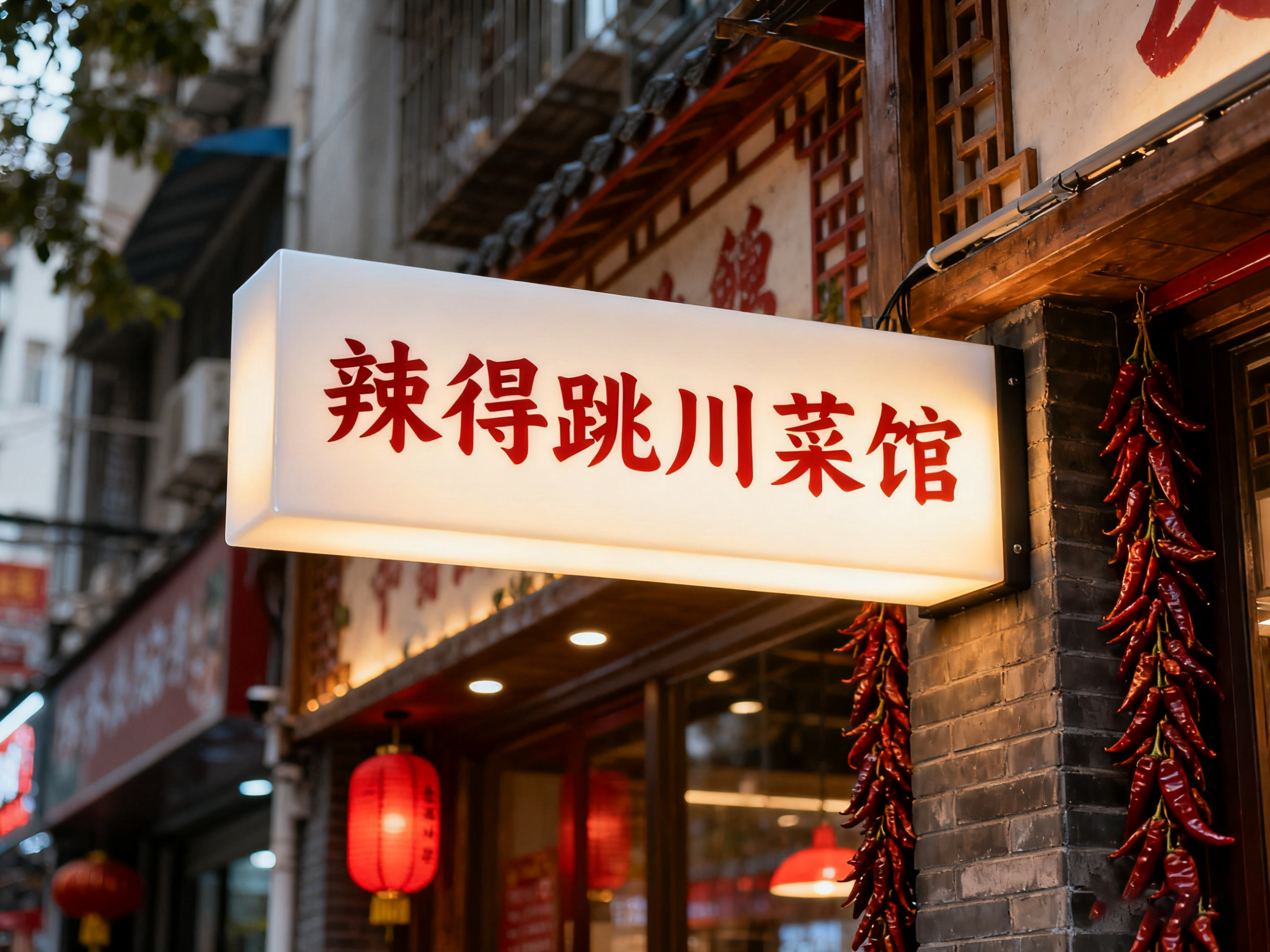 亚克力灯箱店铺门头效果图