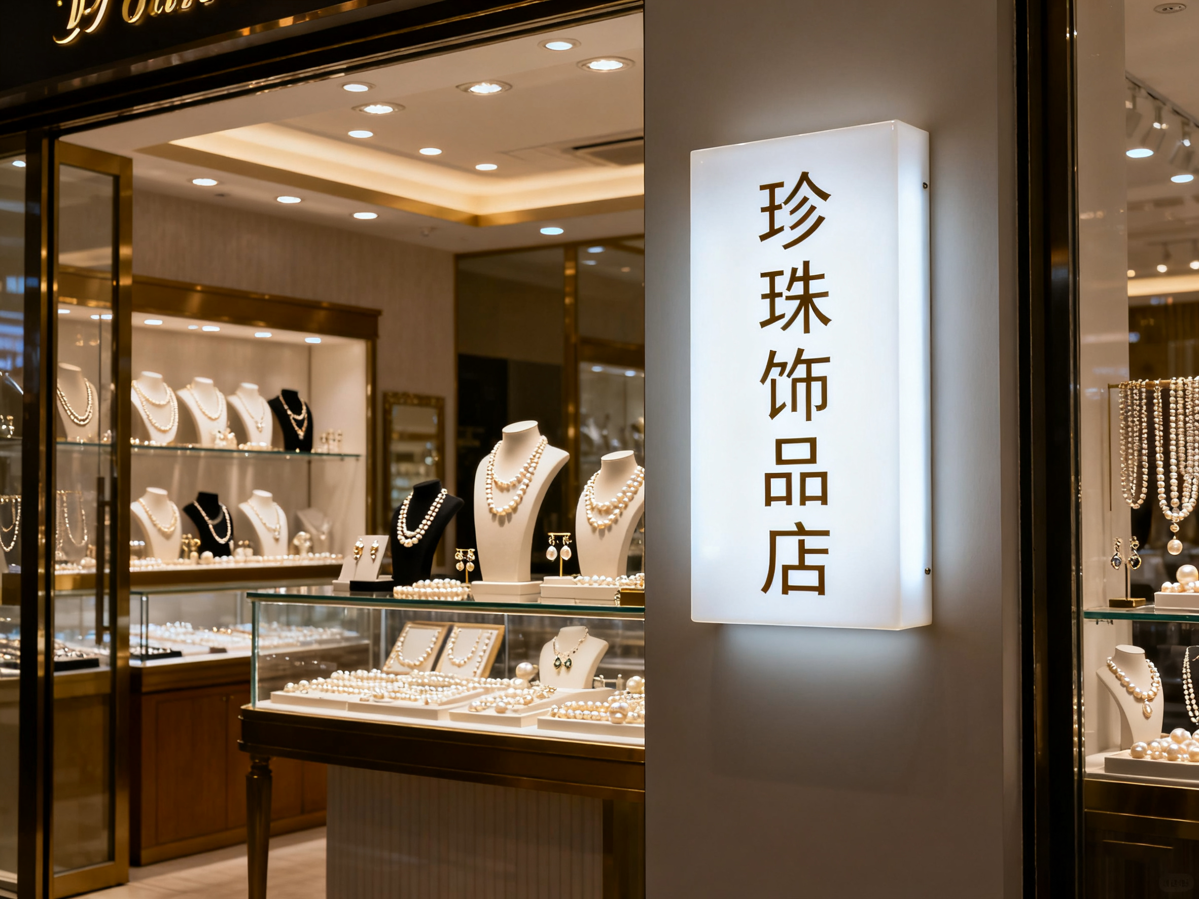 亚克力灯箱店铺门头效果图
